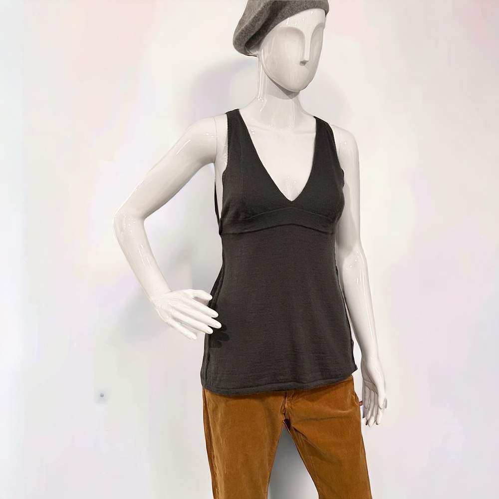 Chaiken 100% Cashmere V Neck Tank